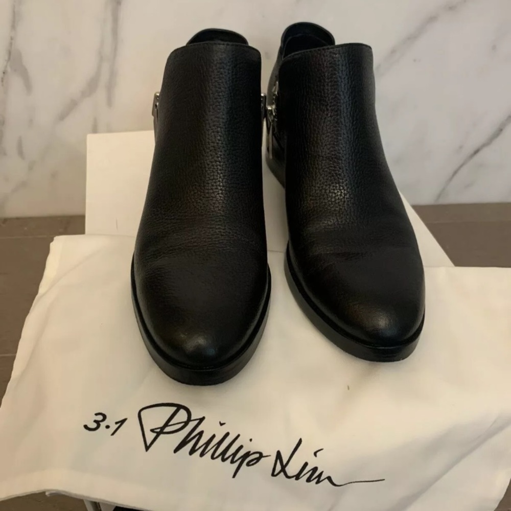 3.1 Phillip Lim Black Ankle Boots with Box